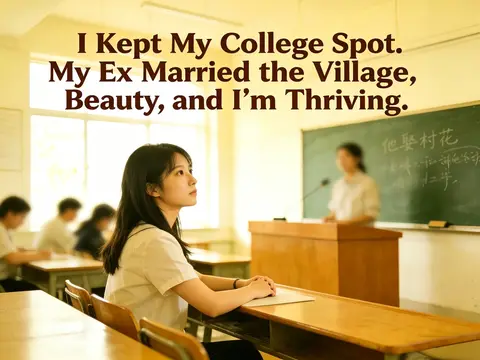 No more giving my college place to my boyhood friend. He weds the village belle; I rise unyieldingly