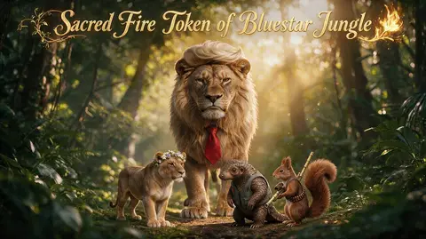 Sacred Fire Token of Bluestar Jungle